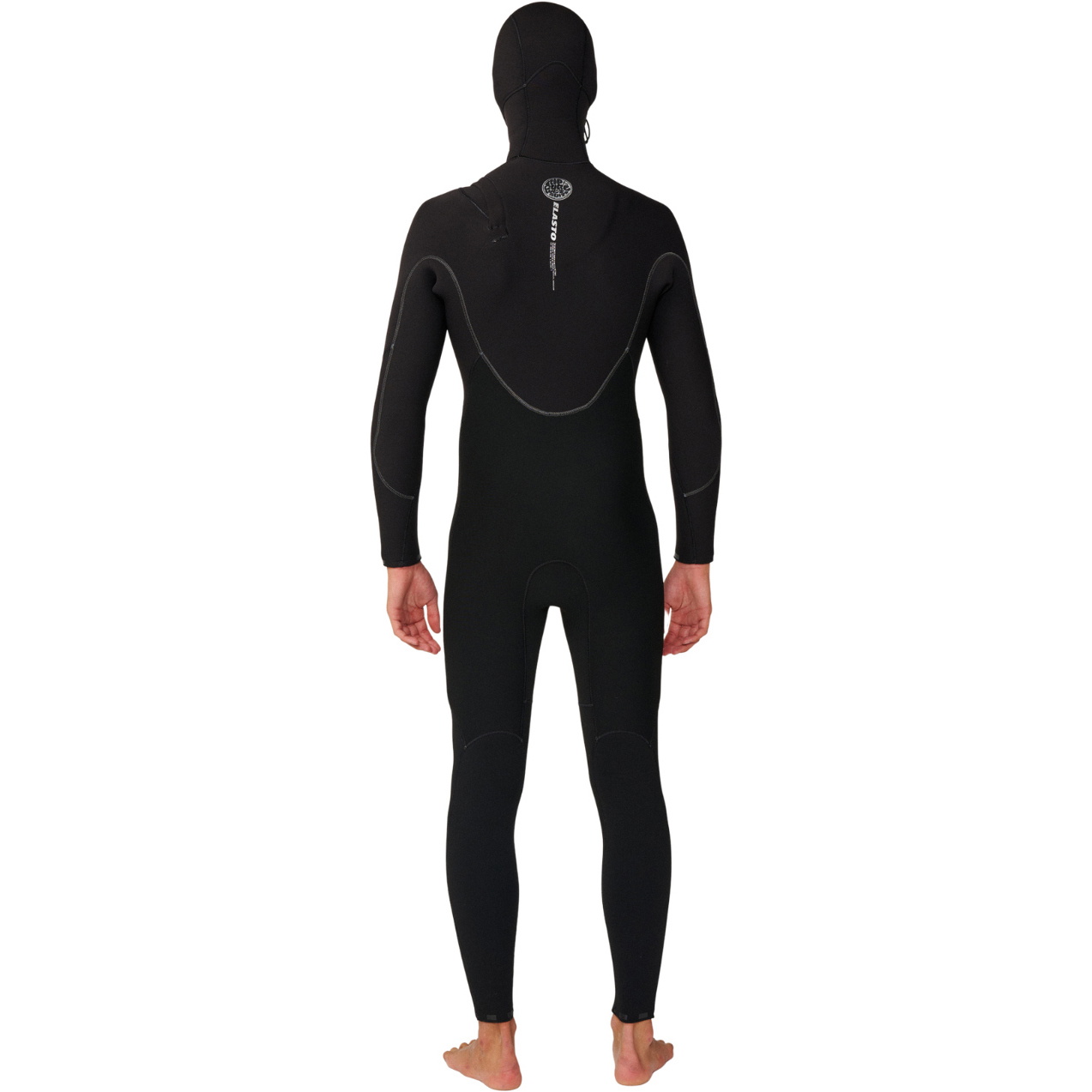 2027 Rip Curl Mens Elasto 5/4mm Chest Zip Hooded Wetsuit 18UMFS - Black